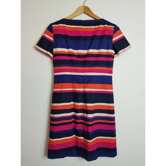 Trina Turk Dress 0 xs Sheath Striped‎ Colorful Mini - Picture 2 of 8